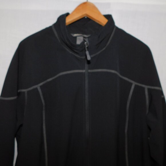 Eddie Bauer Womens 2XL Black Light soft Shell water resistant wind jacket - Picture 5 of 14